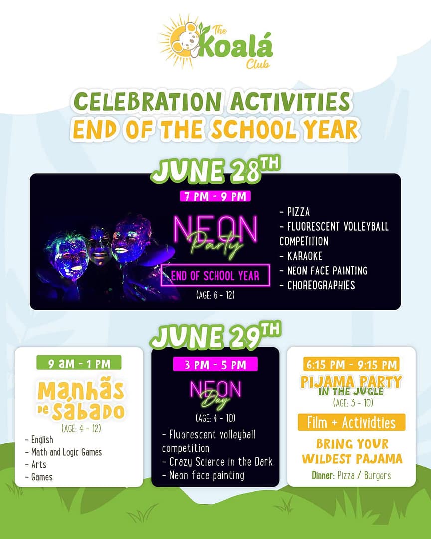 The Koalá Club – Celebration activities end of the school year
