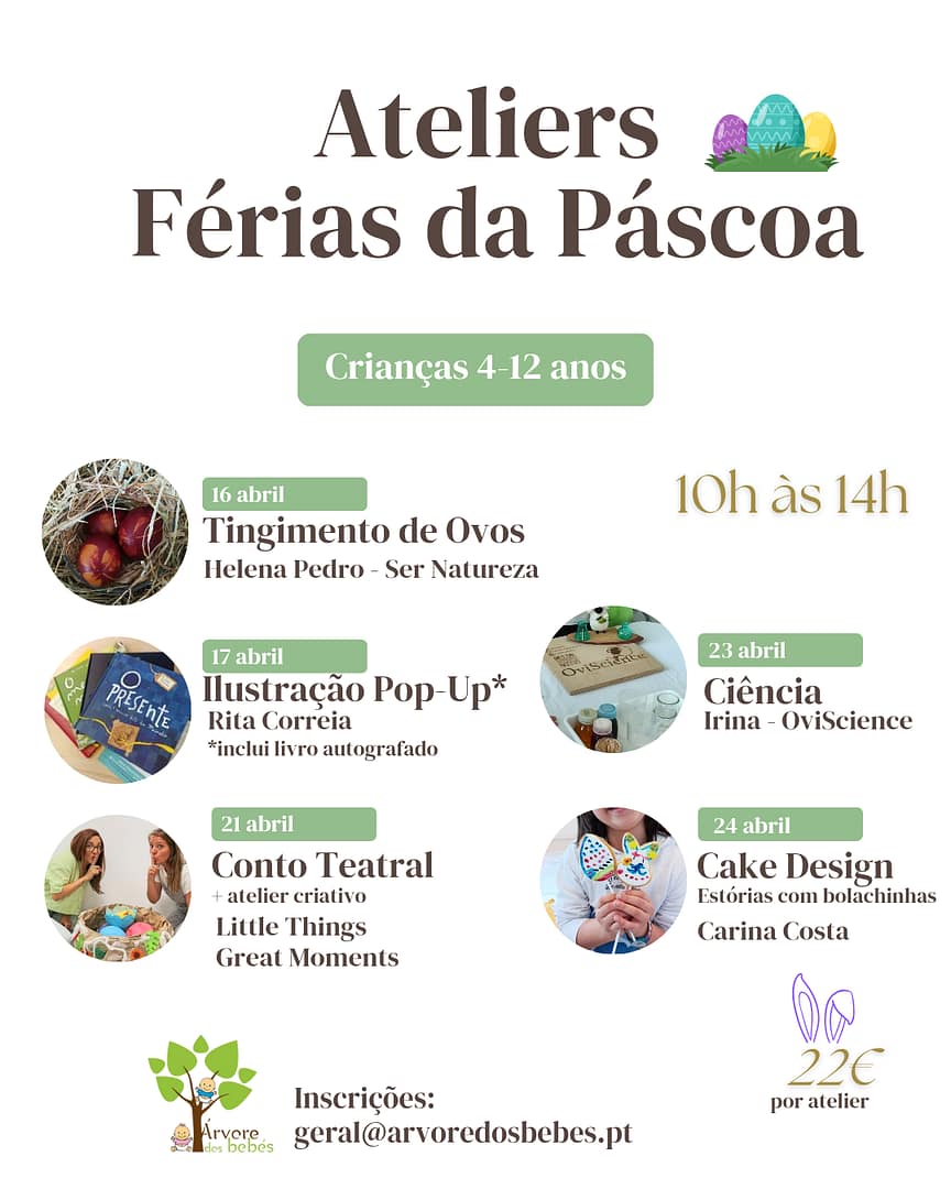 Árvore dos Bebés – Ateliers Férias da Páscoa