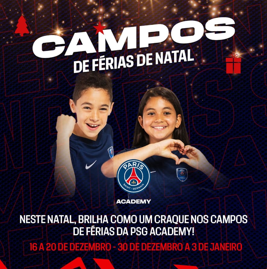 UrbanSoccer Lisboa – Campos de Férias PSG Academy: Natal 2024