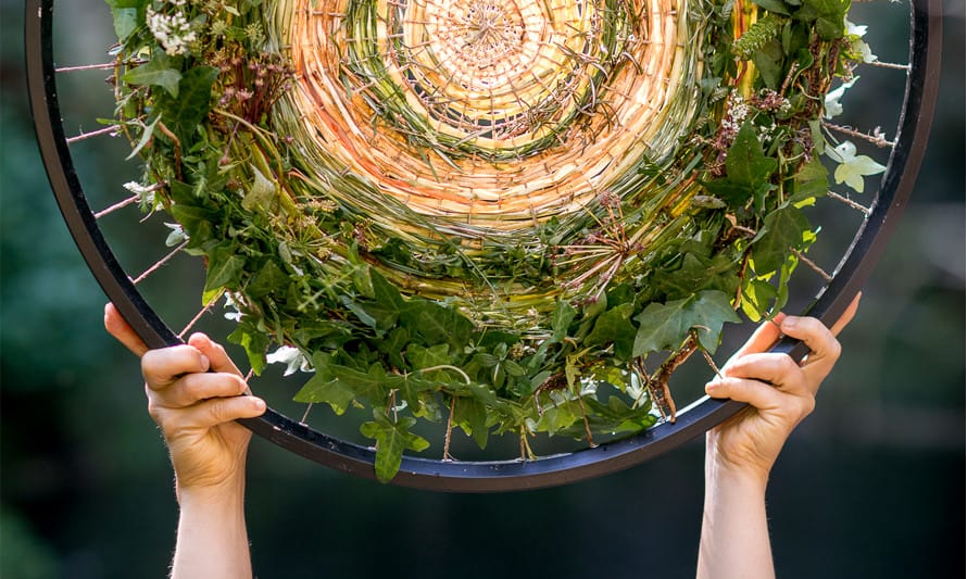 Tecer em rodas de bicicletas – Oficina para famĂlias