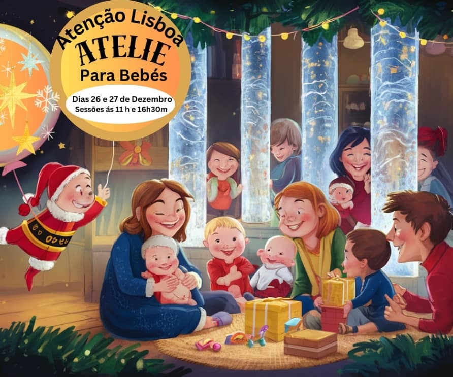 Atelier sensorial de Natal para bebĂ©s e famĂlias