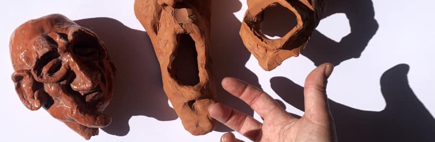 Personagens de barro – Manhã criativa