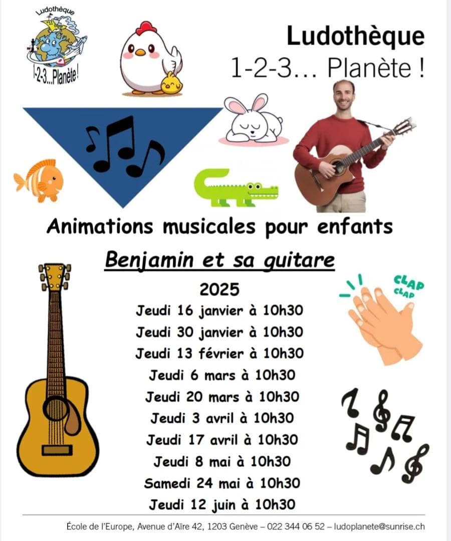 Benjamin et sa guitare