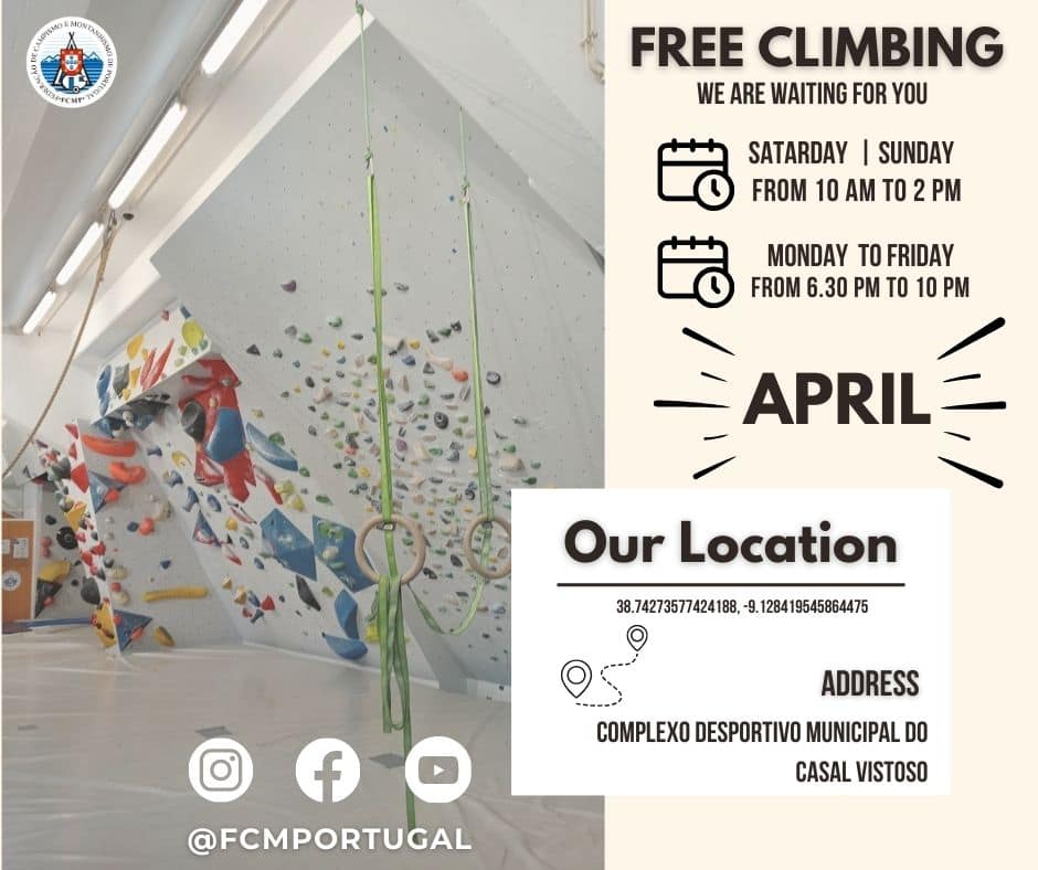 Rocódromo indoor – Complexo desportivo Municipal Casal Vistoso