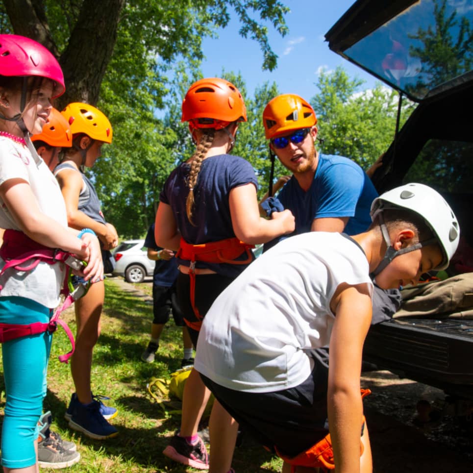 Camp d'escalade dans les bois de Versoix